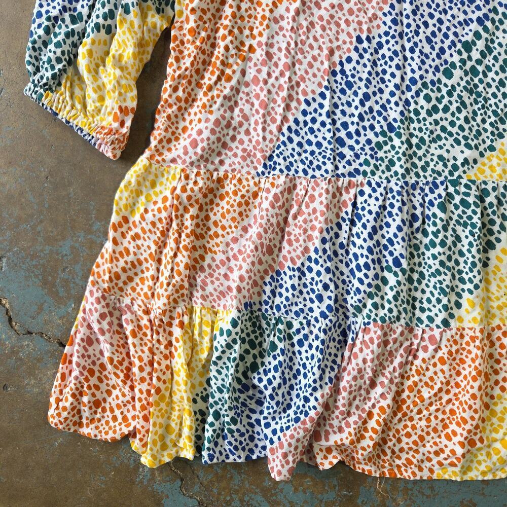 Eloquii Elements Colorful Dress Plus Size 18 Dots Whimsical Rainbow Fun Mod - Picture 6 of 12